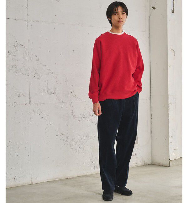 UNITED ARROWS green label relaxing「スラブ リブ クルーネック ドルマンスリーブ 長袖 カットソー」|Tシャツ・カットソー|