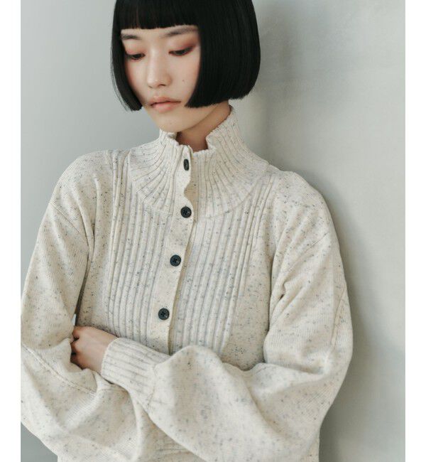 EMMEL REFINES「＜EMMEL REFINES＞EM ネップ Iライン ニットワンピース」|ワンピース|