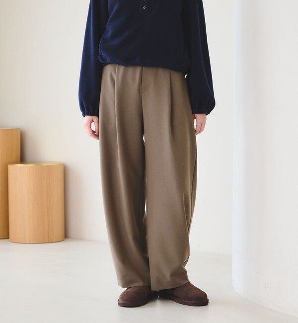 BEAUTY&YOUTH UNITED ARROWS「ポリエステルブレンド カーブパンツ」|スラックス|