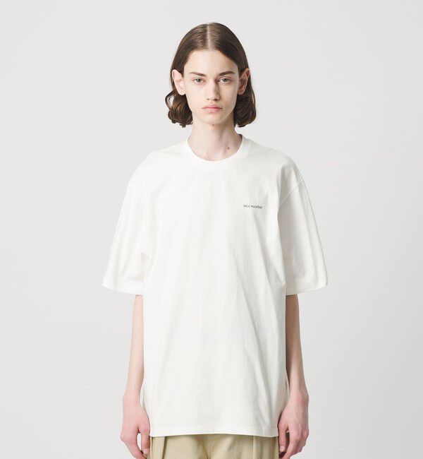 NICE WEATHER「＜NICE WEATHER＞スモールロゴ  Tシャツ」|Tシャツ・カットソー|