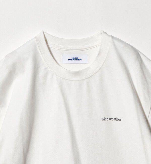 NICE WEATHER「＜NICE WEATHER＞スモールロゴ  Tシャツ」|Tシャツ・カットソー|