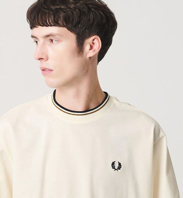 BEAUTY&YOUTH UNITED ARROWS「【別注】＜FRED PERRY＞ツインティップ カノコ Tシャツ」|Tシャツ・カットソー|OFF WHITE