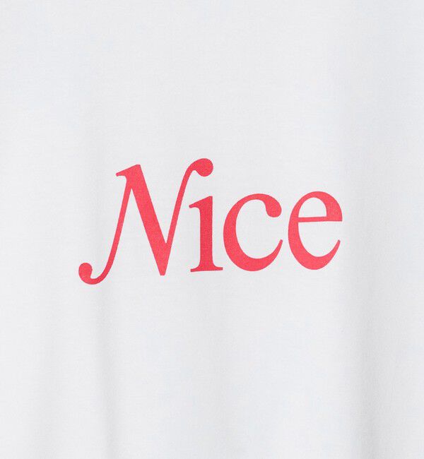 NICE WEATHER「＜NICE WEATHER＞ウィメンズ NICE ロゴ Tシャツ」|Tシャツ・カットソー|