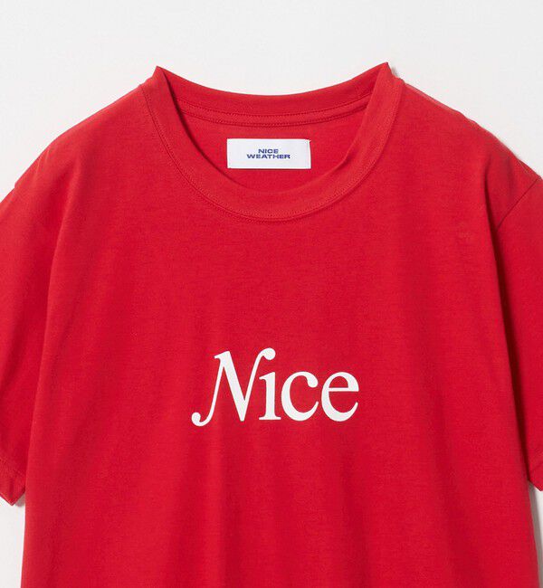 NICE WEATHER「＜NICE WEATHER＞ウィメンズ NICE ロゴ Tシャツ」|Tシャツ・カットソー|
