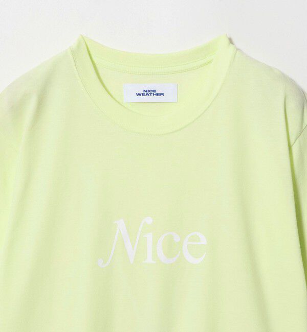 NICE WEATHER「＜NICE WEATHER＞ウィメンズ NICE ロゴ Tシャツ」|Tシャツ・カットソー|