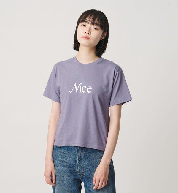 NICE WEATHER「＜NICE WEATHER＞ウィメンズ NICE ロゴ Tシャツ」|Tシャツ・カットソー|
