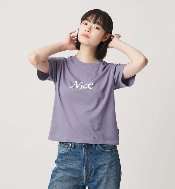 NICE WEATHER「＜NICE WEATHER＞ウィメンズ NICE ロゴ Tシャツ」|Tシャツ・カットソー|