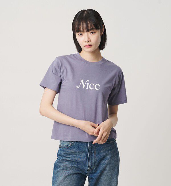 NICE WEATHER「＜NICE WEATHER＞ウィメンズ NICE ロゴ Tシャツ」|Tシャツ・カットソー|