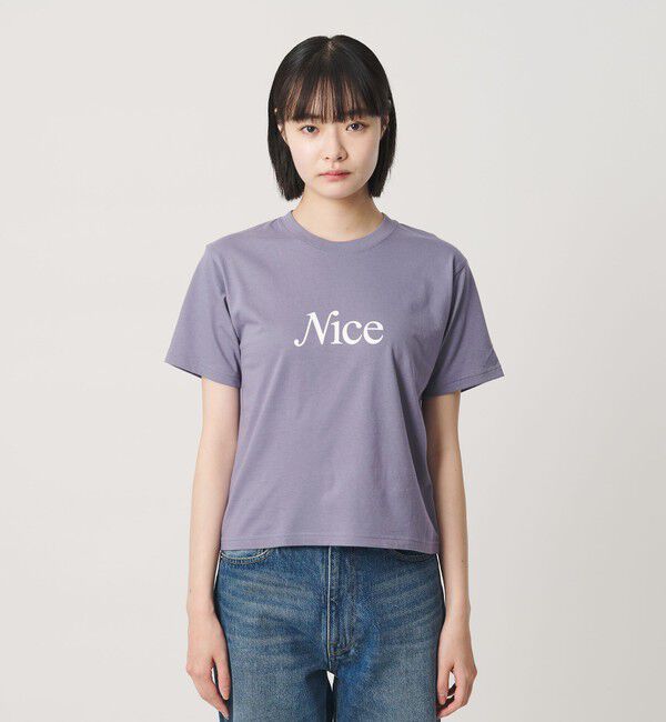 NICE WEATHER「＜NICE WEATHER＞ウィメンズ NICE ロゴ Tシャツ」|Tシャツ・カットソー|