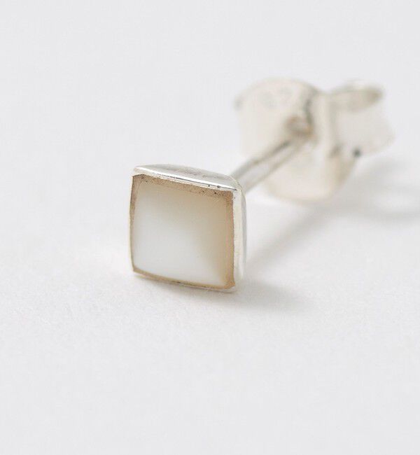 BEAUTY&YOUTH UNITED ARROWS「＜BAITS＞スクエア ストーン ピアス」|ピアス|