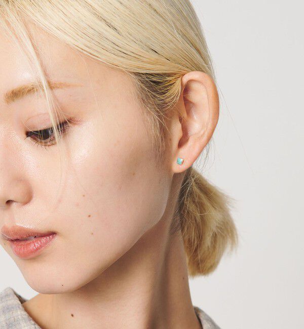 BEAUTY&YOUTH UNITED ARROWS「＜BAITS＞スクエア ストーン ピアス」|ピアス|