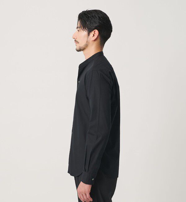 BEAUTY&YOUTH UNITED ARROWS「【WEB限定 WARDROBE SMART】コットン バンドカラー スキッパー シャツ」|シャツ・ブラウス|