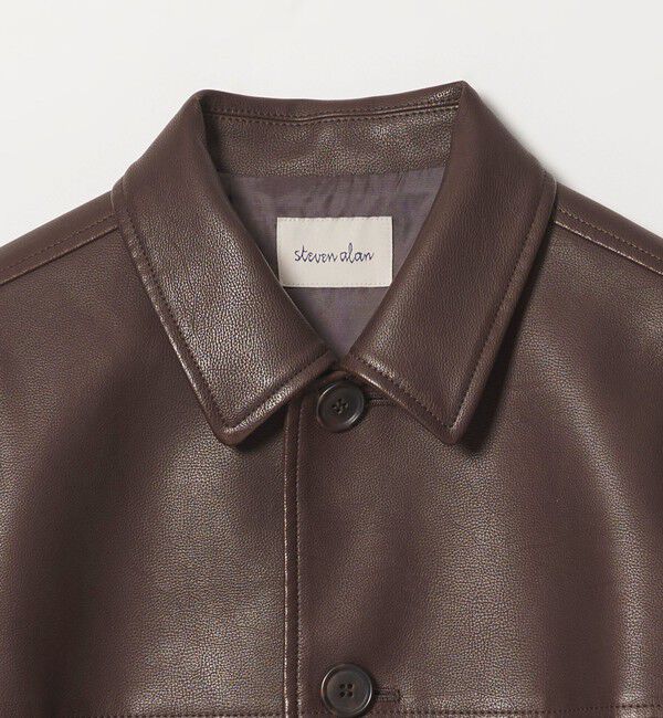 STEVEN ALAN「＜Steven Alan＞レザー ライク ブルゾン」|その他|