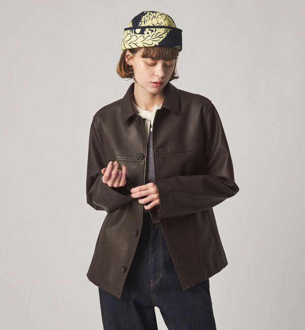 STEVEN ALAN「＜Steven Alan＞レザー ライク ブルゾン」|その他|