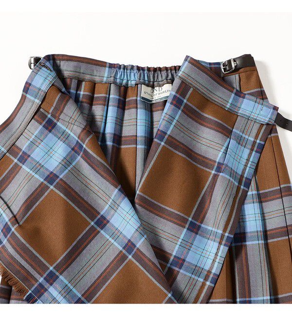 Demi-Luxe BEAMS 「【別注】O&rsquo;NEIL OF DUBLIN &times; Demi-Luxe BEAMS / ウール イージー ロング キルトスカート 73cm」|スカート|