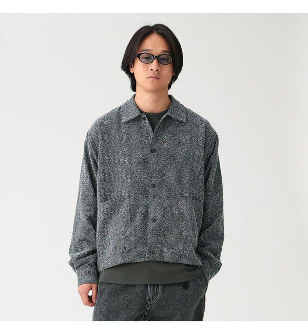 BEAMS「ブークレ ツイード シャツ」|シャツ・ブラウス|