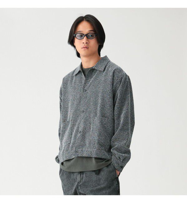 BEAMS「ブークレ ツイード シャツ」|シャツ・ブラウス|