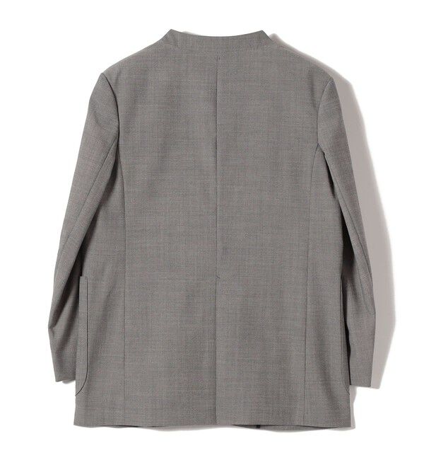 SHIPS for women「SHIPS Primary Navy Label:カラー レス ジャケット（グレー）」|ノーカラージャケット|