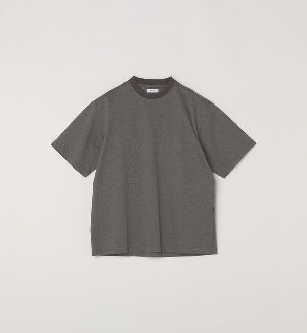 SHIPS any「SHIPS any:〈接触冷感/遮熱/UVカット〉COOL TOUCH スムース デザイン リブ セミ モックネック Tシャツ◇」|Tシャツ・カットソー|