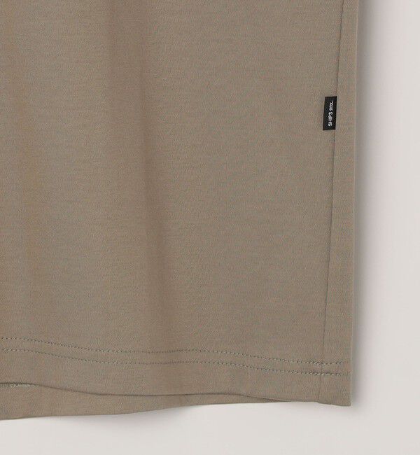 SHIPS any「SHIPS any:〈接触冷感/遮熱/UVカット〉COOL TOUCH スムース デザイン リブ セミ モックネック Tシャツ◇」|Tシャツ・カットソー|