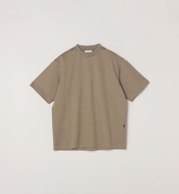SHIPS any「SHIPS any:〈接触冷感/遮熱/UVカット〉COOL TOUCH スムース デザイン リブ セミ モックネック Tシャツ◇」|Tシャツ・カットソー|