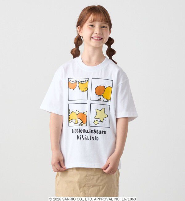SHIPS any「LITTLE TWIN STARS &times; SHIPS any: リトルツインスターズ プリント TEE <KIDS>」|Tシャツ・カットソー|