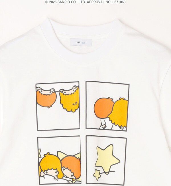 SHIPS any「LITTLE TWIN STARS &times; SHIPS any: リトルツインスターズ プリント TEE <KIDS>」|Tシャツ・カットソー|