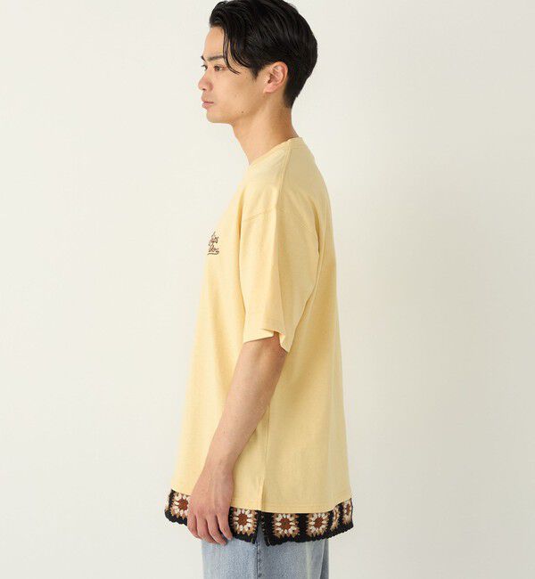 SHIPS Colors 「【WEB限定】SHIPS Colors:クロシェニット ロゴ刺繍 Tシャツ◇」|Tシャツ・カットソー|