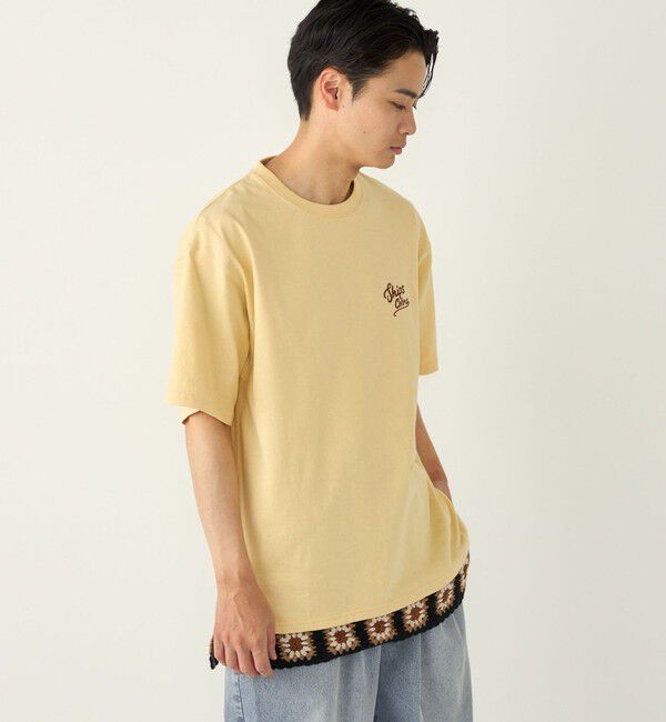 SHIPS Colors 「【WEB限定】SHIPS Colors:クロシェニット ロゴ刺繍 Tシャツ◇」|Tシャツ・カットソー|