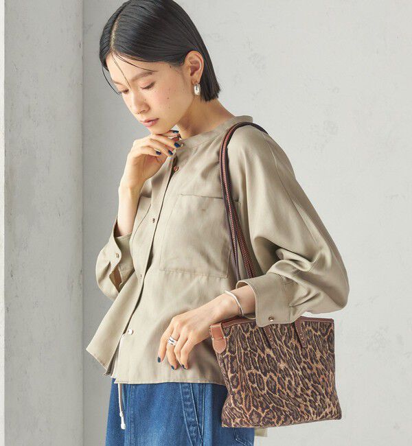 SHIPS for women「【実力派ベーシック】〈手洗い可能〉プリシュランク ツイル ショート シャツ 羽織」|シャツ・ブラウス|