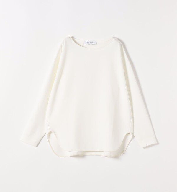 quaranciel「〈洗濯機可能〉カットジョーゼット ラウンドヘム ルーズ プルオーバー」|Tシャツ・カットソー|