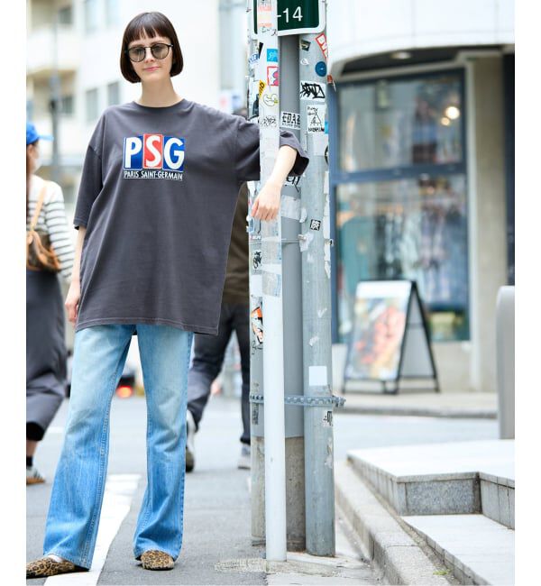 Paris Saint-Germain「【Paris Saint-Germain 】 JP Classic Flock Logo Tee 1」|Tシャツ・カットソー|