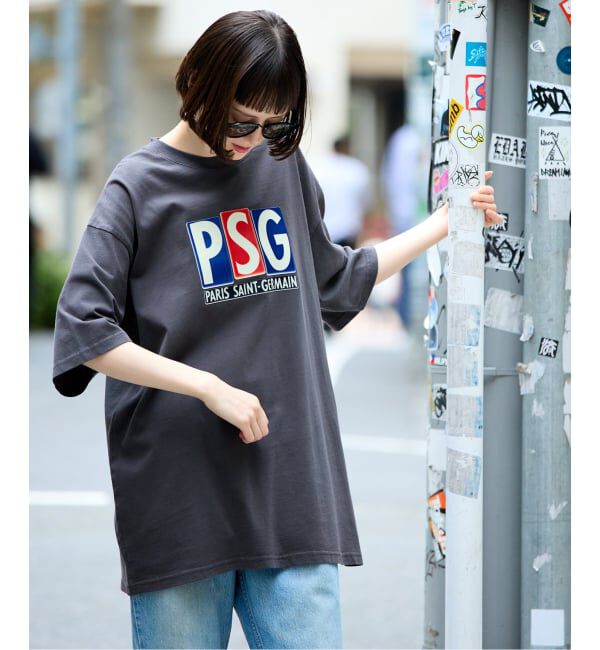 Paris Saint-Germain「【Paris Saint-Germain 】 JP Classic Flock Logo Tee 1」|Tシャツ・カットソー|