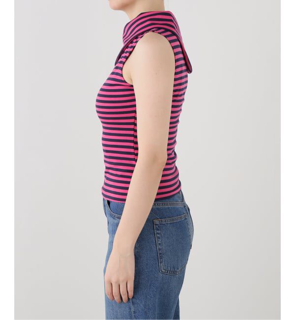PULP「OMO/オモ Stripes Boatneck Top」|Tシャツ・カットソー|