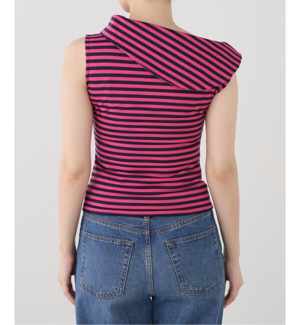 PULP「OMO/オモ Stripes Boatneck Top」|Tシャツ・カットソー|