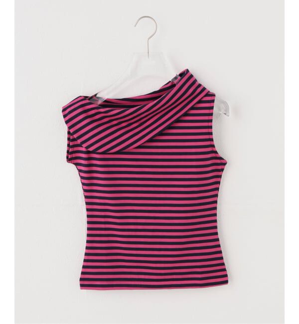 PULP「OMO/オモ Stripes Boatneck Top」|Tシャツ・カットソー|