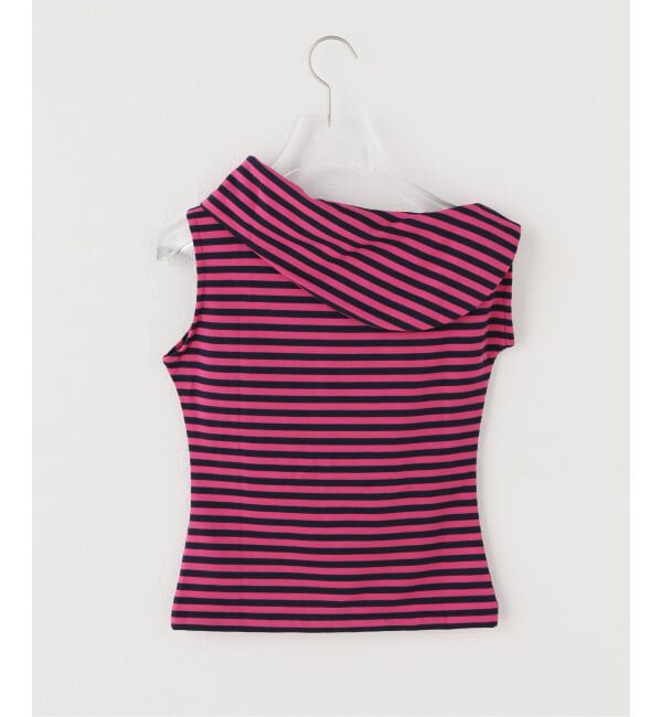 PULP「OMO/オモ Stripes Boatneck Top」|Tシャツ・カットソー|