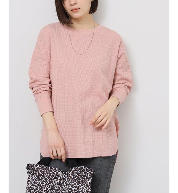 JOURNAL STANDARD relume「《追加》TCワッフルオーバーサイズロングスリーブTシャツ」|Tシャツ・カットソー|ピンク