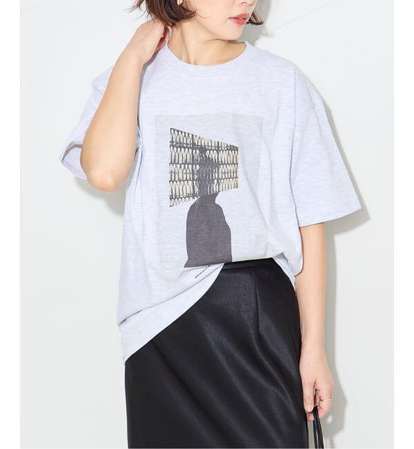 journal standard L'essage「《追加》POETMEETS DUBWISE KJLW COLLAGE 02 Tシャツ」|Tシャツ・カットソー|グレーA