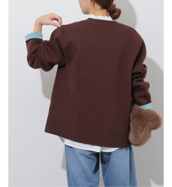 JOURNAL STANDARD relume「《予約》ダブルニットコントラストVネックカーディガン」|カーディガン|