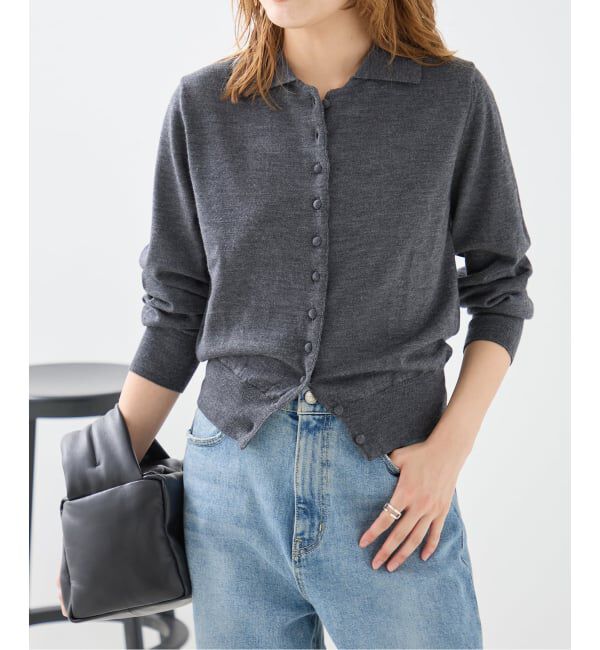 journal standard L'essage「《予約》NOTHING WRITTEN/ナッシングリトゥン  MUFFIN BUTTON CARDIGAN　カーディガン」|カーディガン|