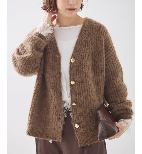 journal standard L'essage「《予約》AMYRIS ニットカーディガン」|カーディガン|ブラウン