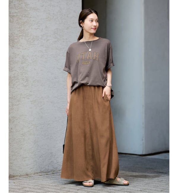 FRAMeWORK「ピグメント PRINT TEE」|Tシャツ・カットソー|