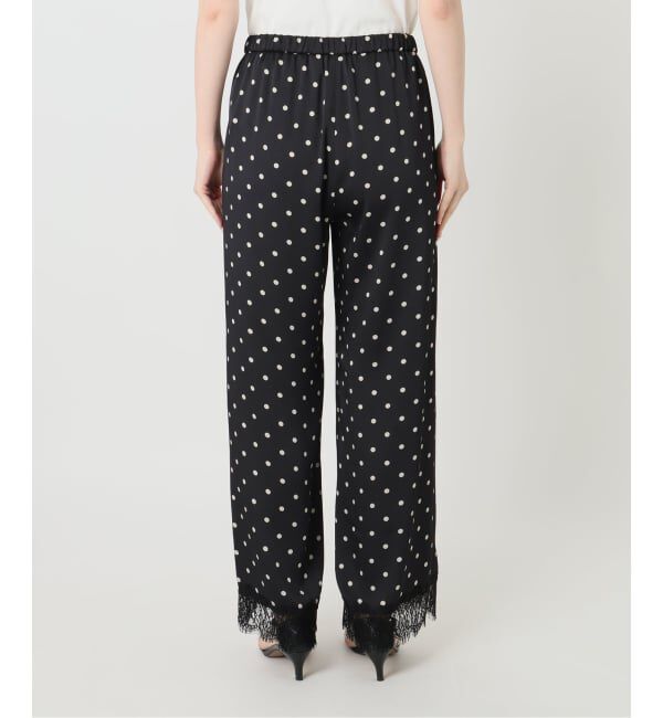 Spick and Span「《セットアップ可 / 追加》レースドッキングドットサテンパンツ」|その他|