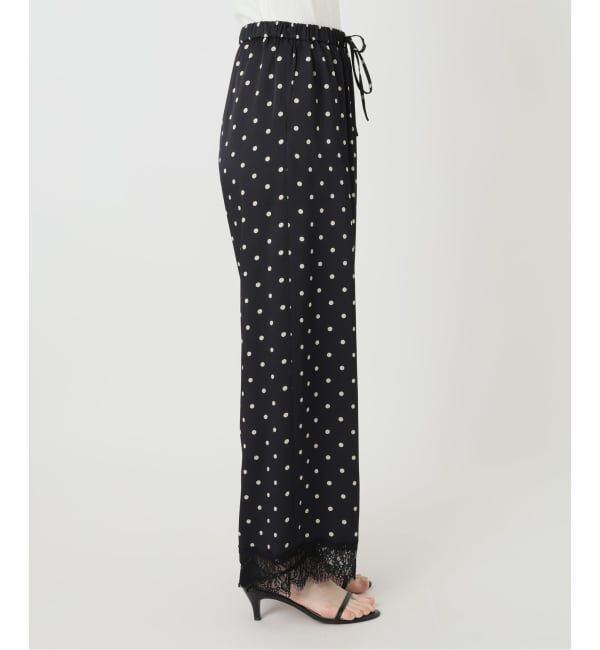 Spick and Span「《セットアップ可 / 追加》レースドッキングドットサテンパンツ」|その他|