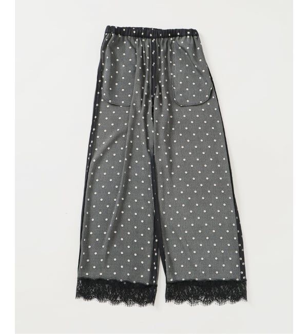 Spick and Span「《セットアップ可 / 追加》レースドッキングドットサテンパンツ」|その他|