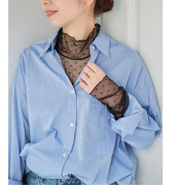 Spick and Span「ドットチュールプルオーバー」|Tシャツ・カットソー|