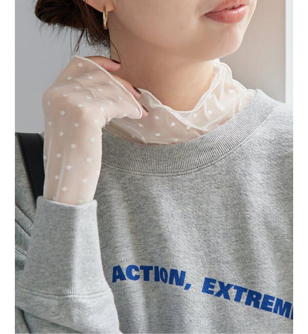 Spick and Span「ドットチュールプルオーバー」|Tシャツ・カットソー|