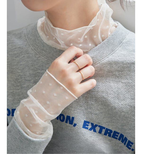 Spick and Span「ドットチュールプルオーバー」|Tシャツ・カットソー|