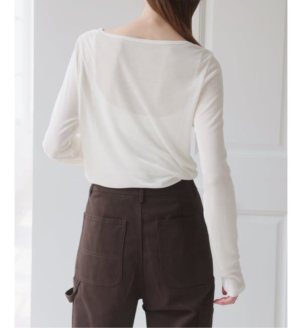 U by SPICK&SPAN「ウールミックスシアークルーネック」|Tシャツ・カットソー|